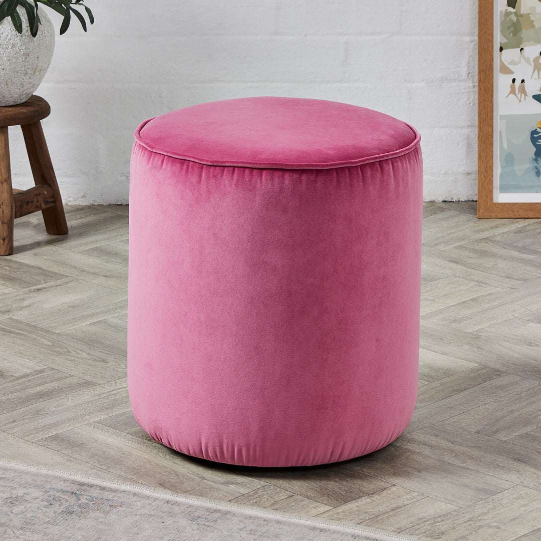 SALE Camden Tall Piped : Drum Stool with Piping