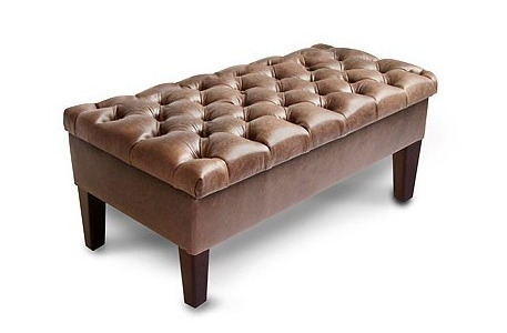There Is Nothing Like The Scent Of A Real Leather Footstool