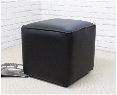 Cube Footstool with Piping