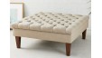Finsbury One : Deep Buttoned Square Footstool