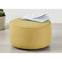 Camden Short Piped : Short Drum Stool with Piping