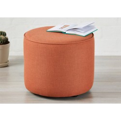 SALE Camden Medium Piped : Short Drum Stool with Piping