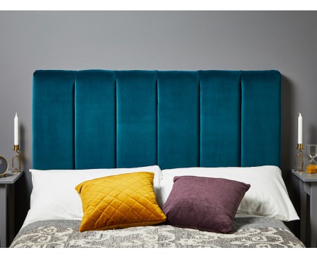 Archie Double Short : Short Vertical Padded Headboard