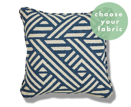 Patterned Cushions : Square Piped Cushion