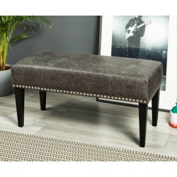 Canterbury Studded : Plain Bench Stool with studs