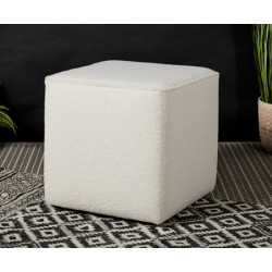 Oxford Piped : Cube Footstool with Piping