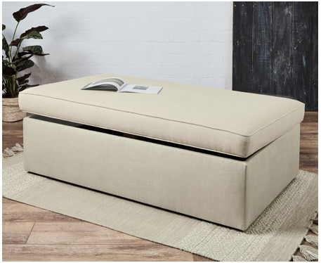 Lexington Piped : Piped Deep Storage Ottoman
