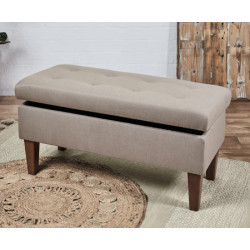 Kensington Shallow Buttoned : Shallow Buttoned Storage Bench