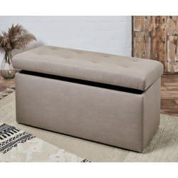 Bellagio Shallow Buttoned : Shallow Buttoned Storage Bench