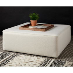 Porto : Square Piped Coffee Table Stool