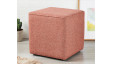 Oxford Piped : Cube Footstool with Piping