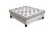 Deep Buttoned Square Footstool