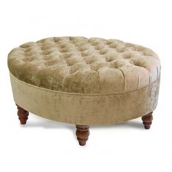 Oval Deep Buttoned Stool