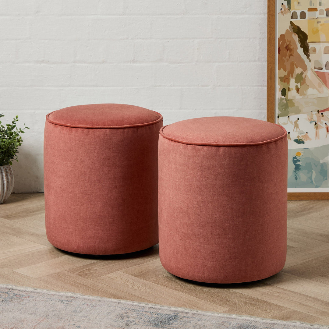 How to Size a Large Ottoman and Pouffe for Perfect Reach