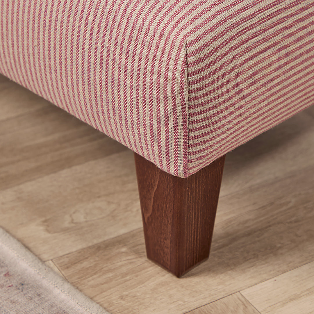 Richmond Small Footstool (Sanderson Emiko Pink) 61 x 41cm