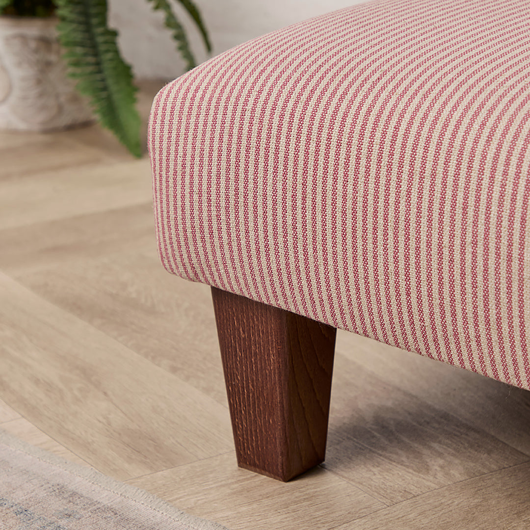 Richmond Small Footstool (Sanderson Emiko Pink) 61 x 41cm