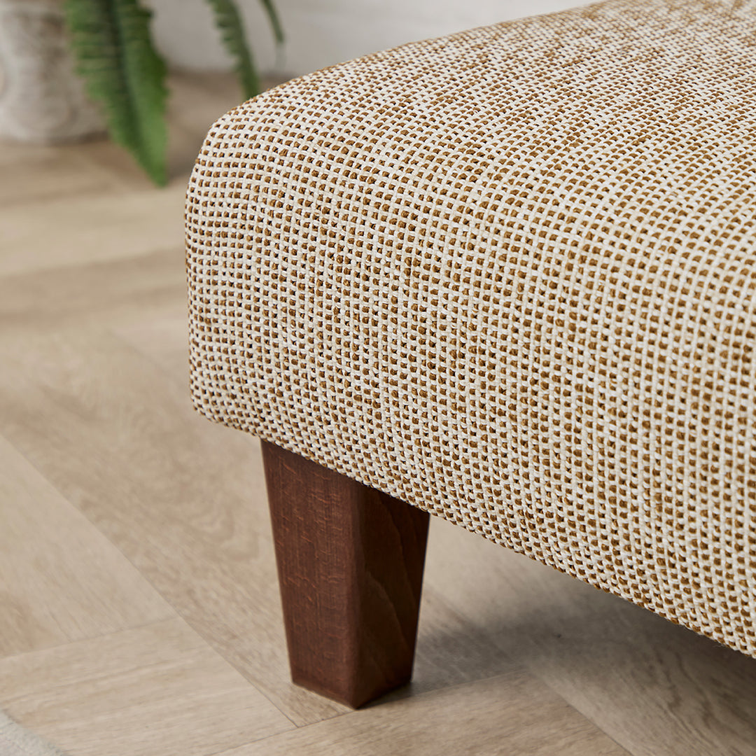Richmond Small Footstool (Manuel Canovas Menorca Camel) 61 x 41cm