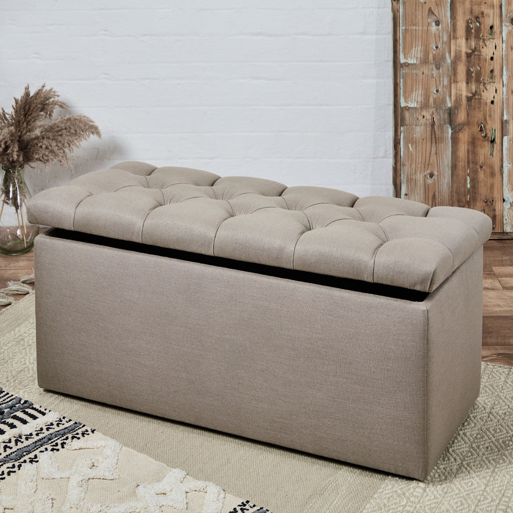 Manufacturers Of Bellagio Deep Buttoned : Deep Buttoned Storage Bench