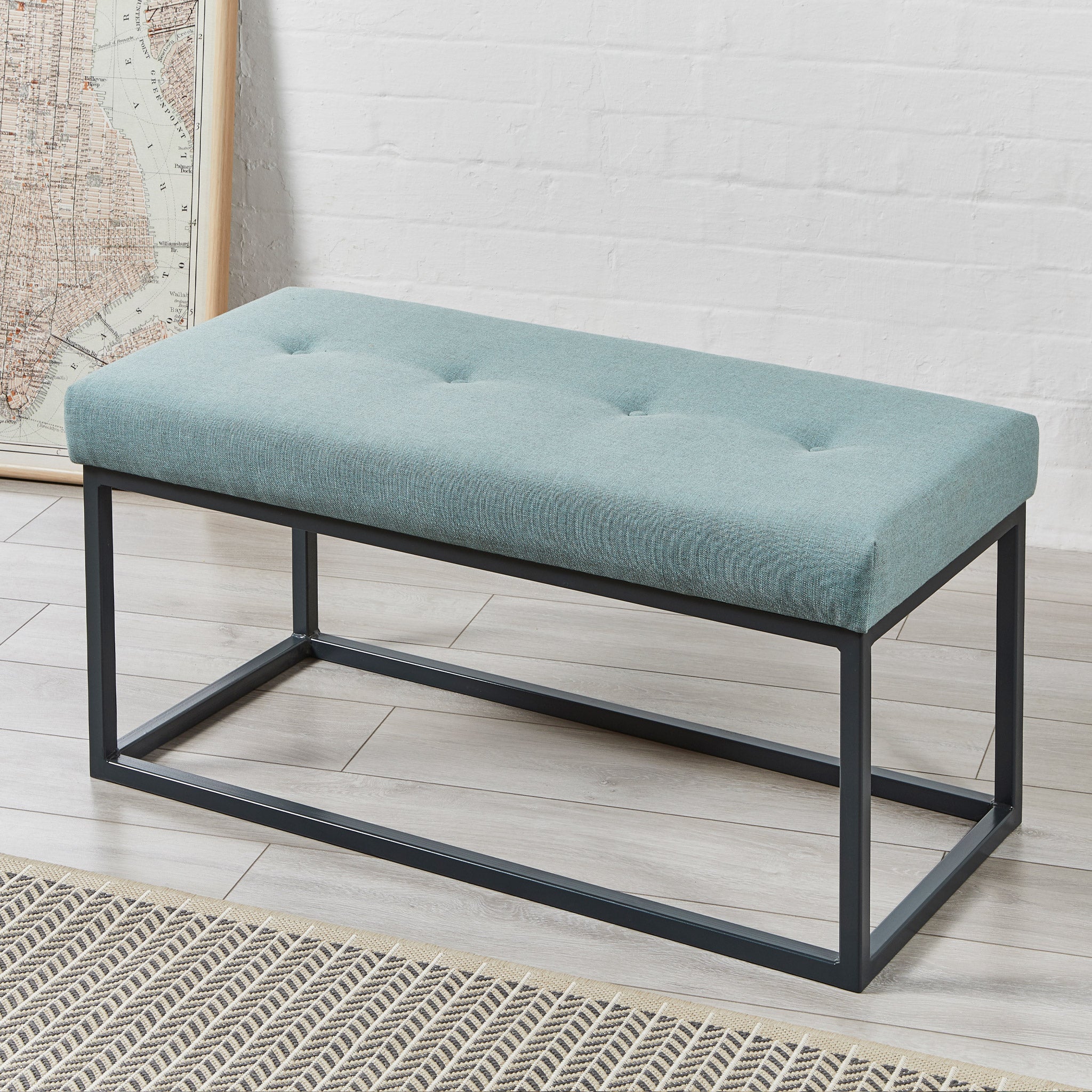 Manufacturers Of Frankfurt Shallow Buttoned : Metal Bench