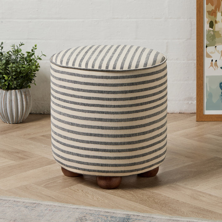 Camden Piped (Guy Goodfellow Olive Sacking Indigo) 38cm Diam