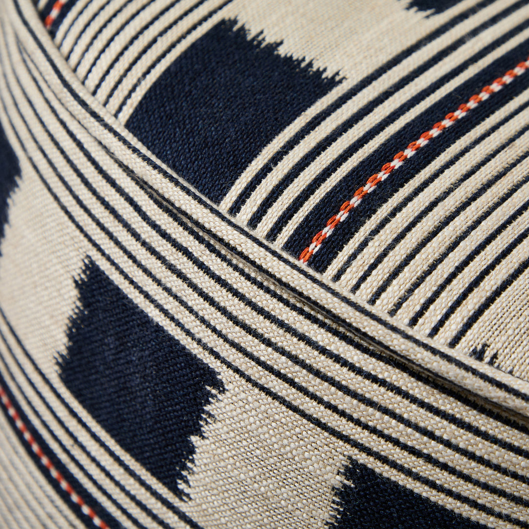 Camden Tall Piped (Christopher Farr Lost & Found Indigo) 38cm Diam