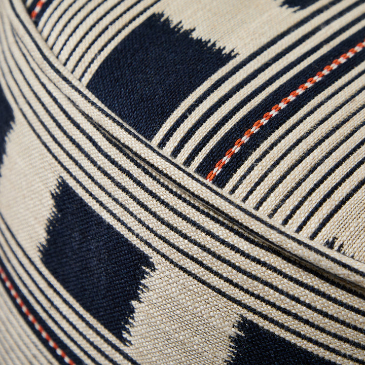 Camden Tall Piped (Christopher Farr Lost & Found Indigo) 38cm Diam