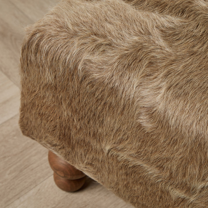 Edward Small Footstool (Cow hide 03) 61 x 41cm