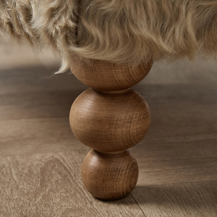 Edward Small Footstool (Cow hide 02) 61 x 41cm