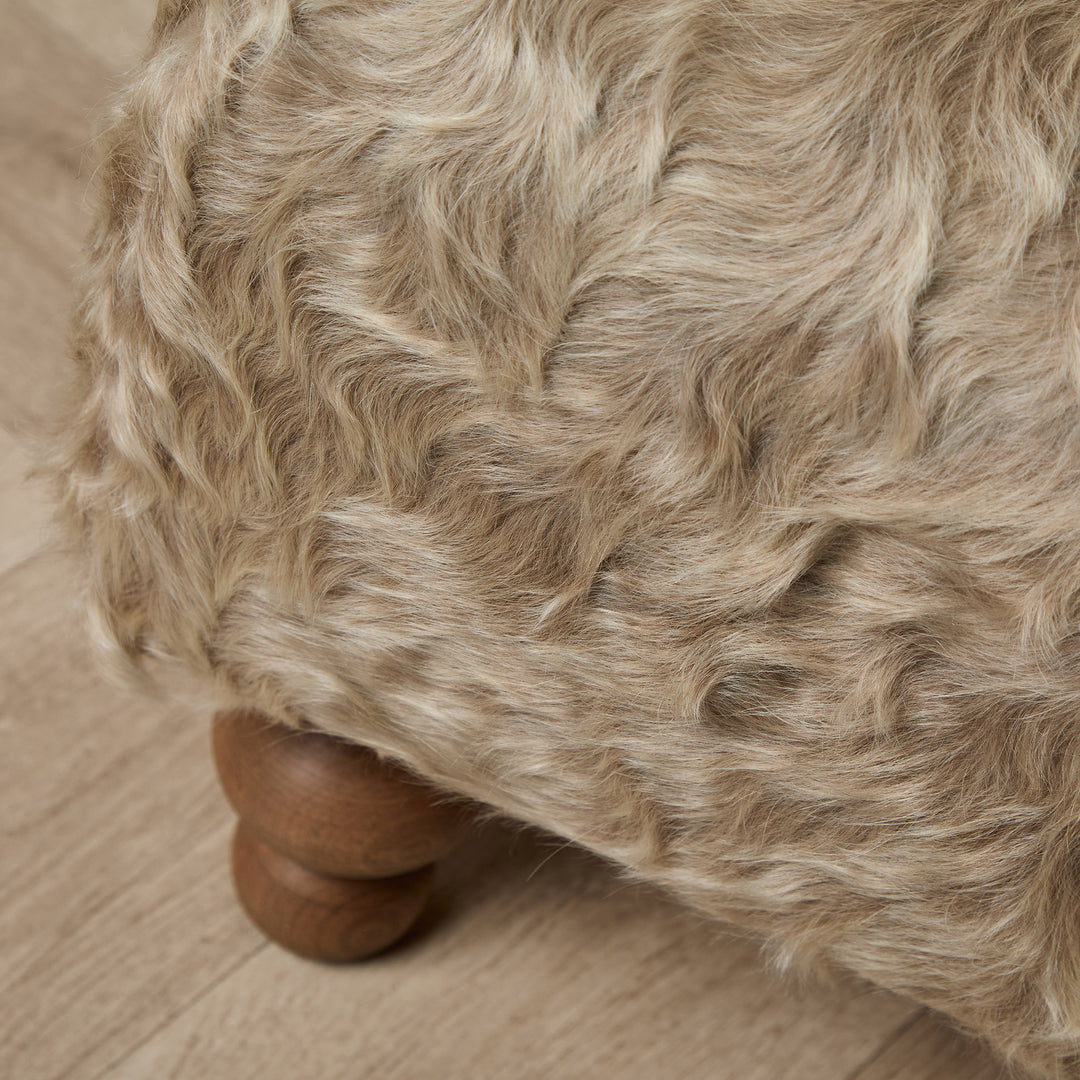 Edward Small Footstool (Cow hide 02) 61 x 41cm