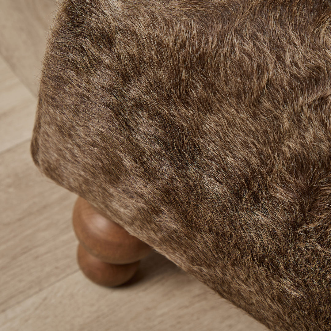 Edward Small Footstool (Cow hide 01) 61 x 41cm