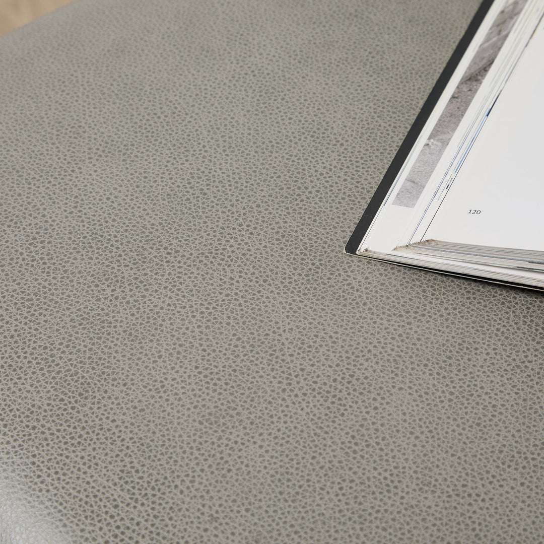 Soho Ottoman (Leather London Fog) 76 x 76cm