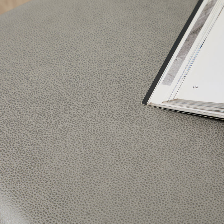 Soho Ottoman (Leather London Fog) 76 x 76cm