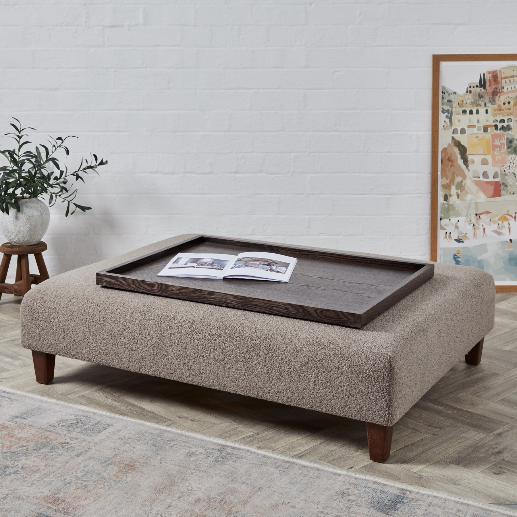 Heritage : Large Rectangular Coffee Table Stool – Footstools & More
