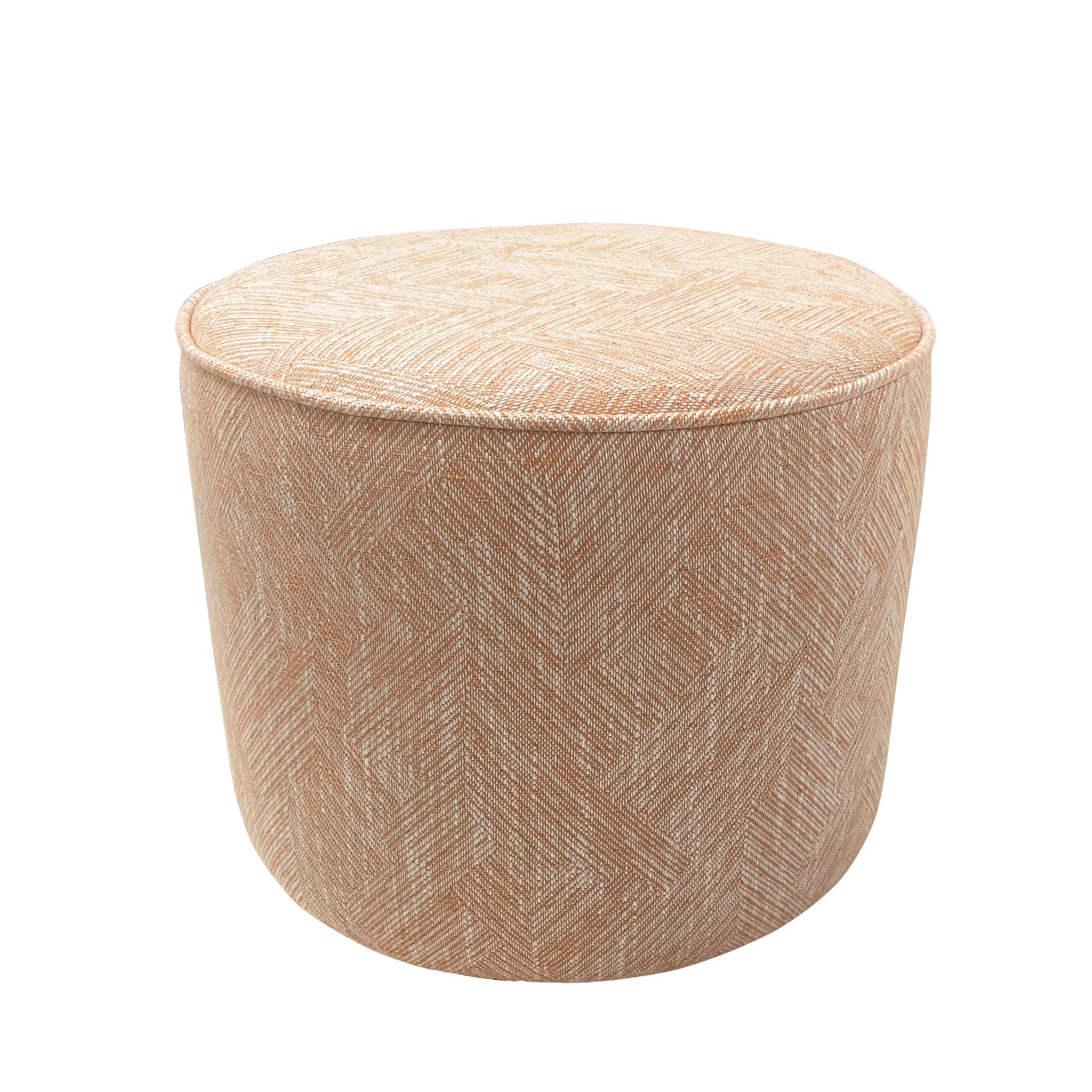Bespoke Camden Medium Piped : Drum Stool with Piping