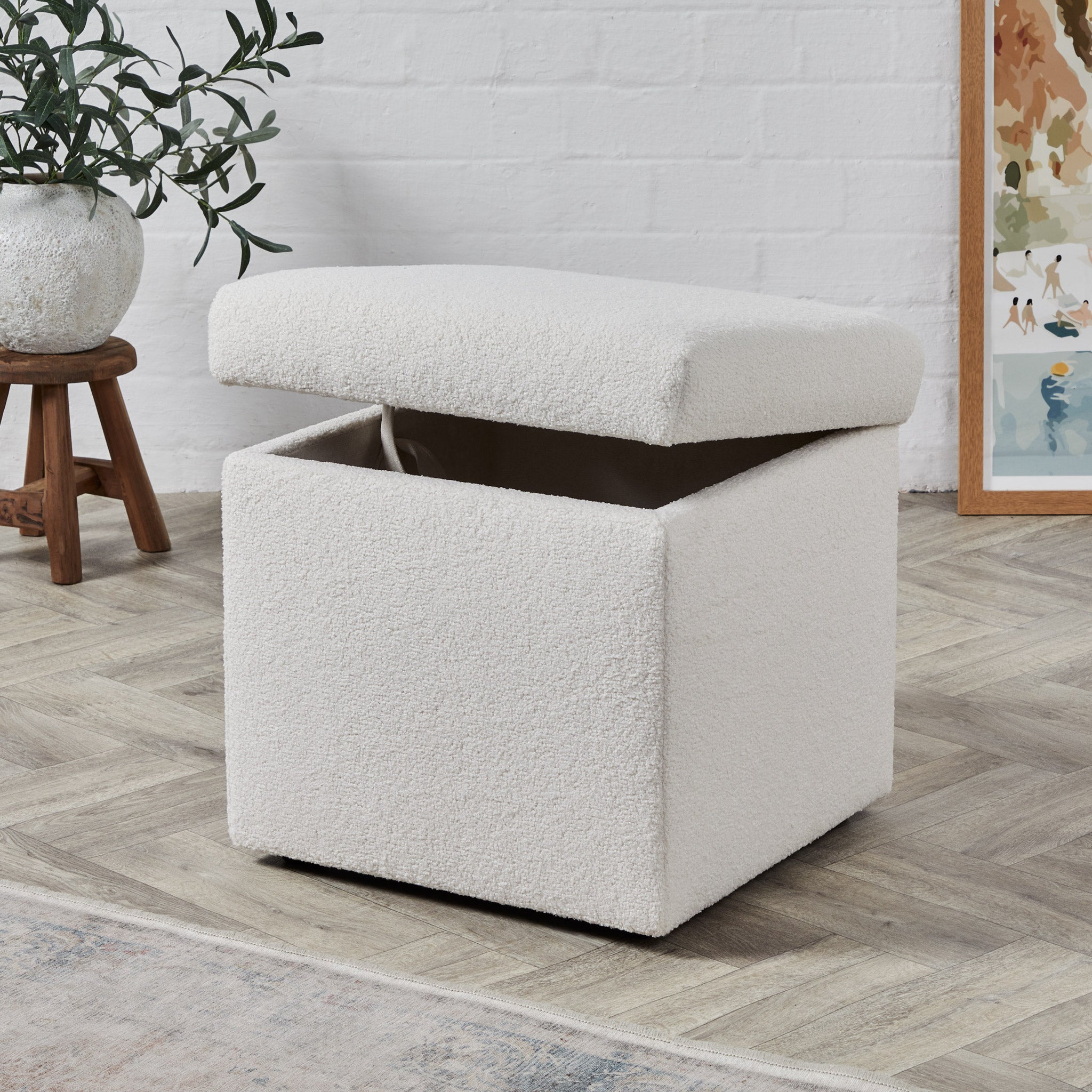 Storage Footstools Large Ottoman with Storage Stool in UK Black Ottoman Footstools More