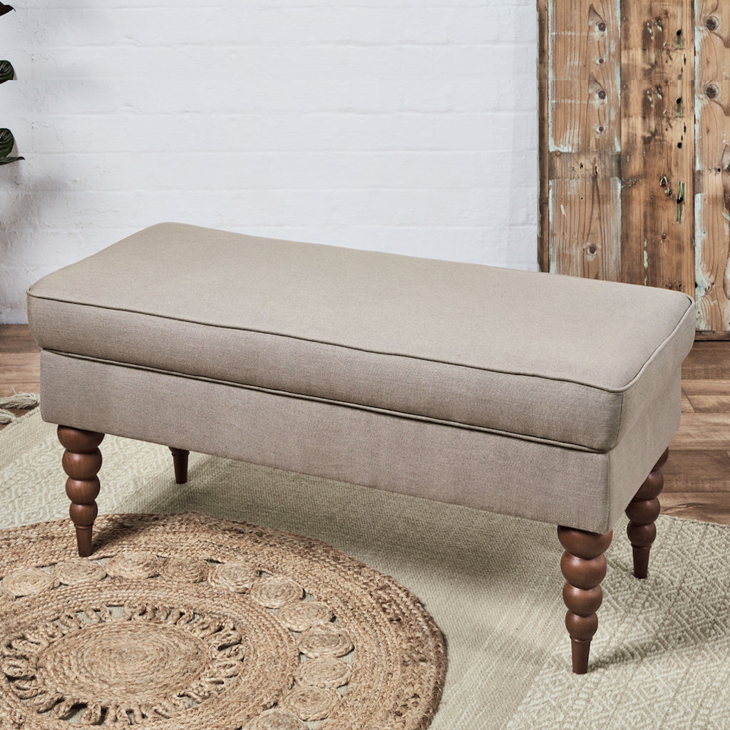 Bespoke Seville Piped : Piped Bench Stool