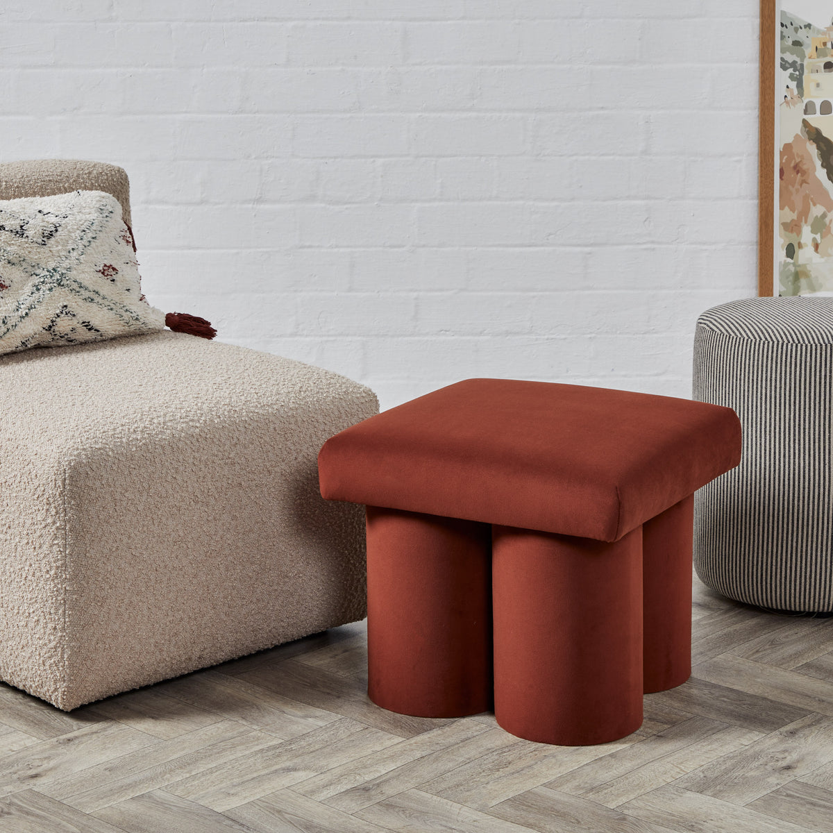 Round Leg Stool Silva Stool : Round legged stool – Footstools & More