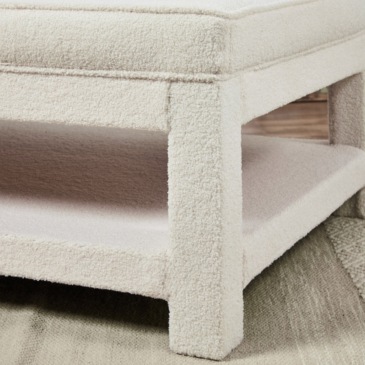 Vermont : Fabric Covered Coffee Table Stool – Footstools & More