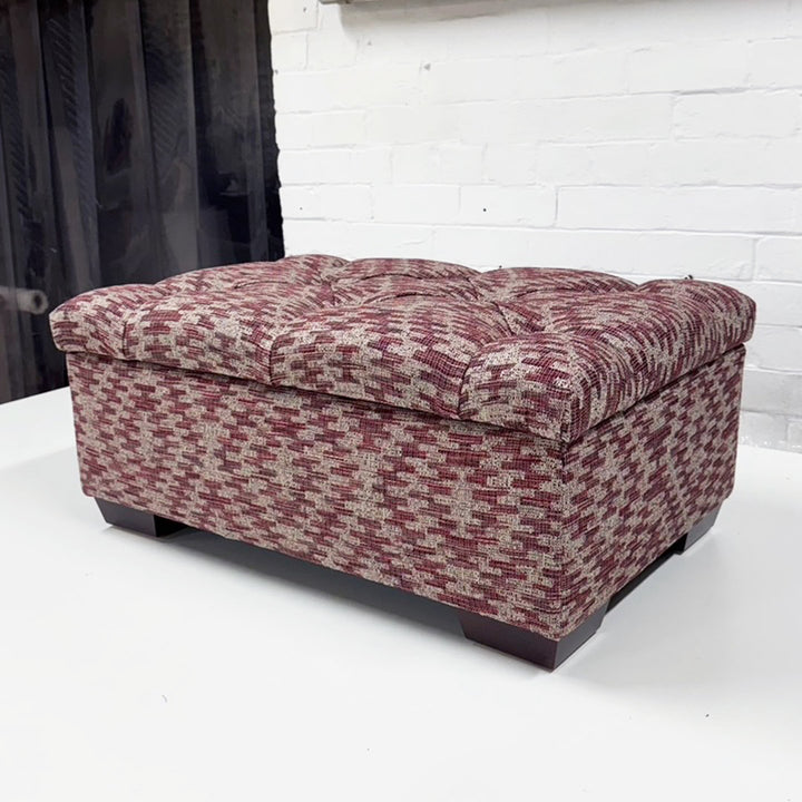 SALE - Kensington Deep Buttoned Storage Ottoman