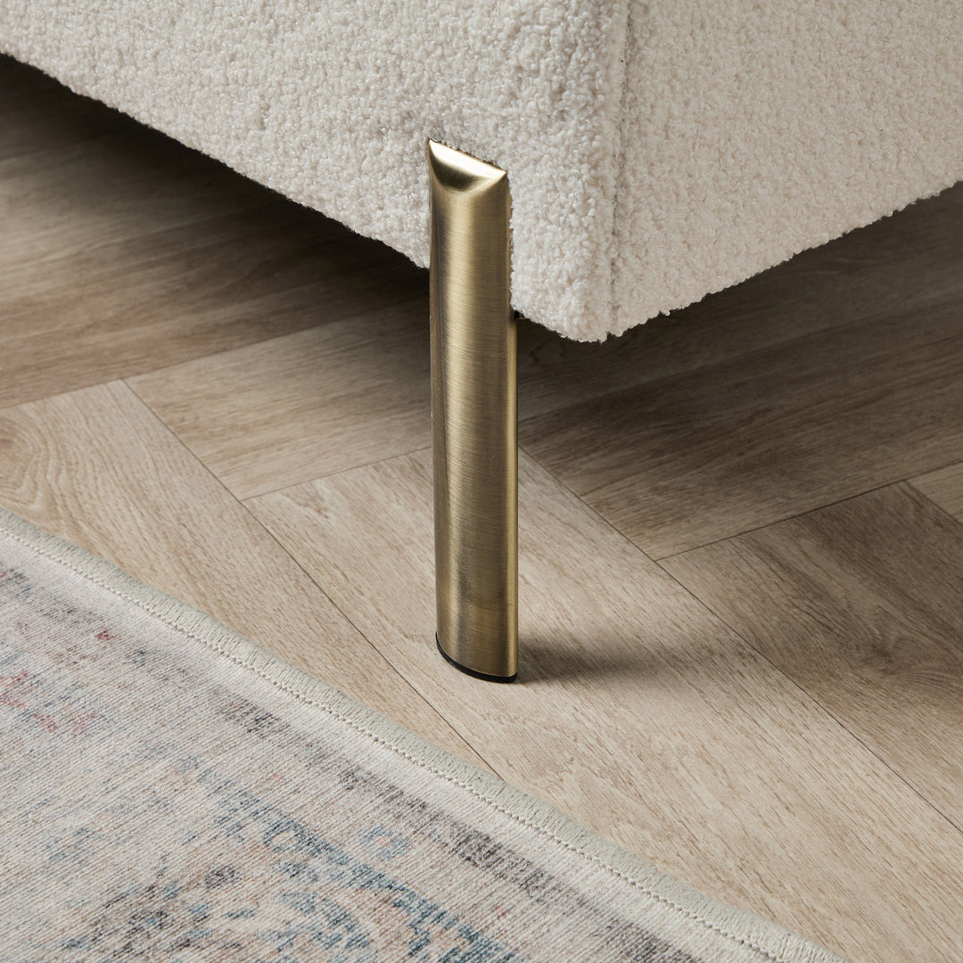 Heritage Coffee Table Stool (Boho Soft ivory) 92 x 61cm