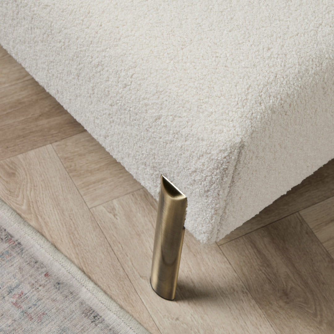 Heritage Coffee Table Stool (Boho Soft ivory) 92 x 61cm