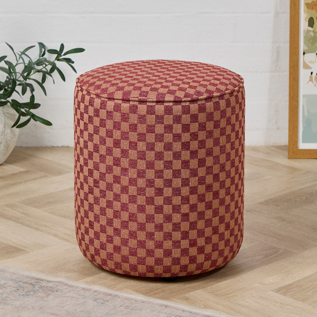Camden Tall Piped (Damier Brick Check) 38cm Diam