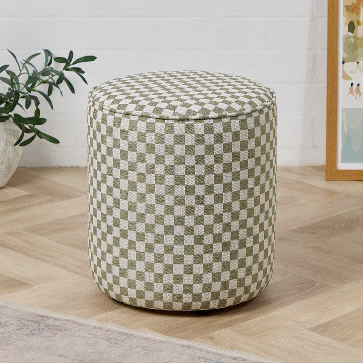 Camden Tall Piped (Damier Sage Check) 38cm Diam
