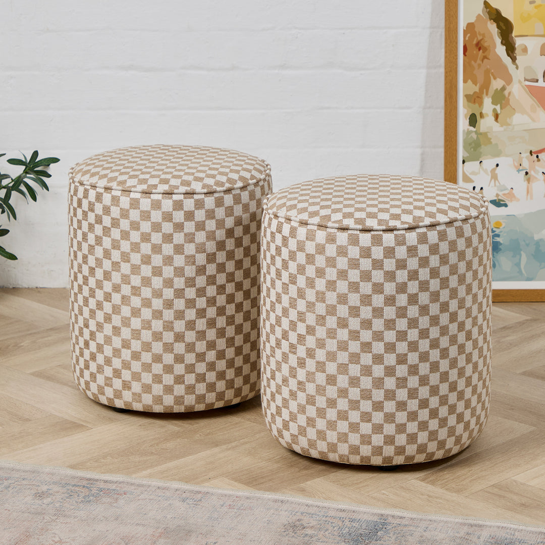 Camden Tall Piped (Damier Shingle Check) 38cm Diam