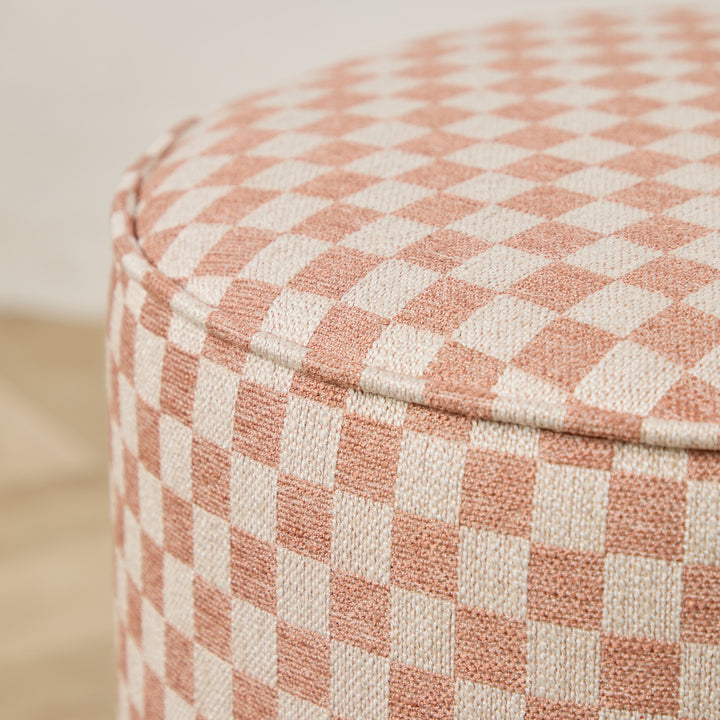 Camden Tall Piped (Damier Terracotta Check) 38cm Diam