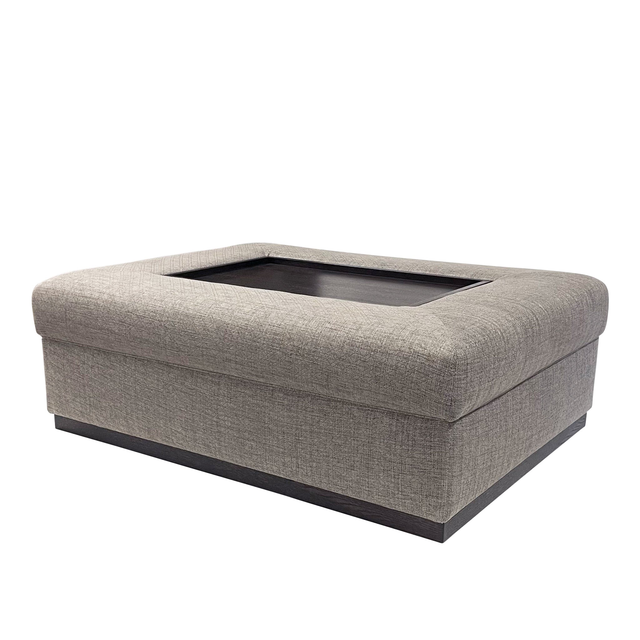 Bonita Inset Tray Ottoman Large Coffee Table Stool