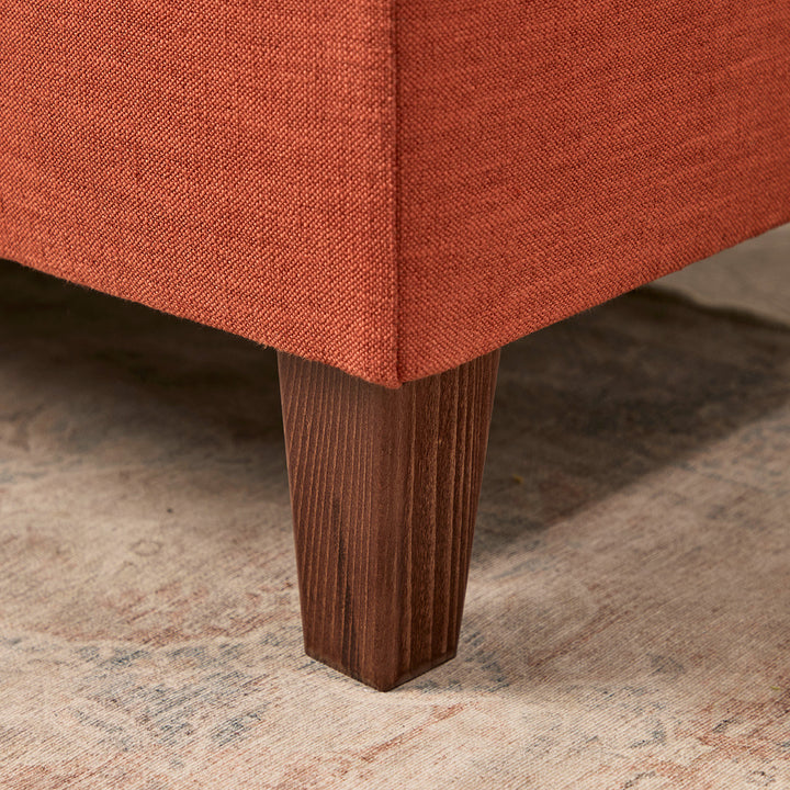 Kensington Storage Ottoman (Parker Carrot) 152 x 76cm