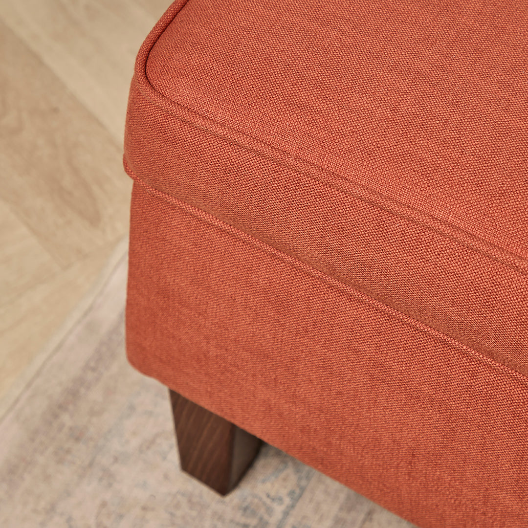 Kensington Storage Ottoman (Parker Carrot) 152 x 76cm