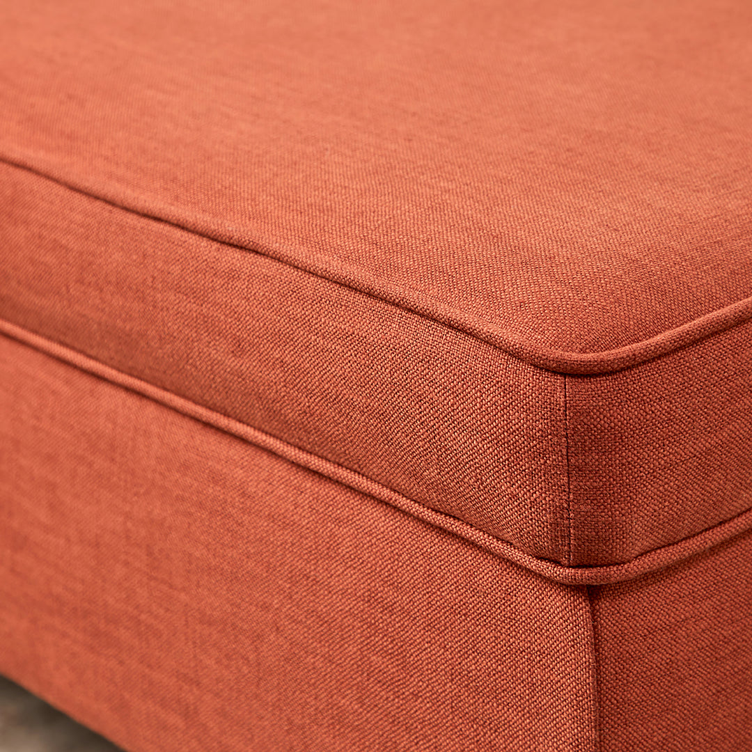 Kensington Storage Ottoman (Parker Carrot) 152 x 76cm