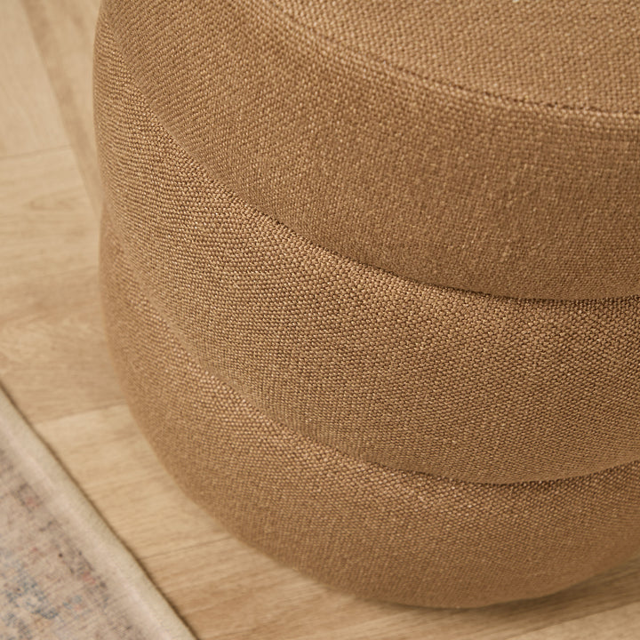Helsinki Layered Drum (Kirkby Soho Havana Stonewashed linen) 43cm Diam